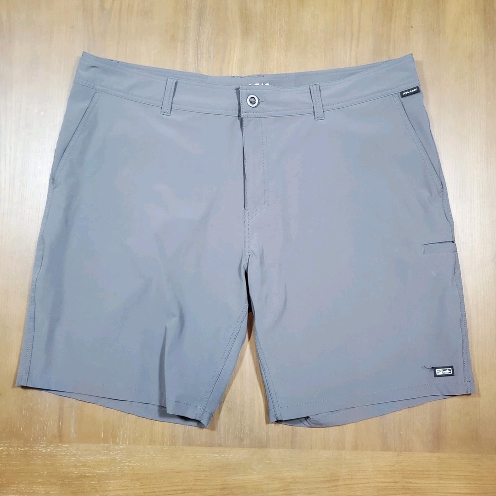 Pelagic High Performance Dri Flex Outdoor  Shorts Men Size 44 Gray